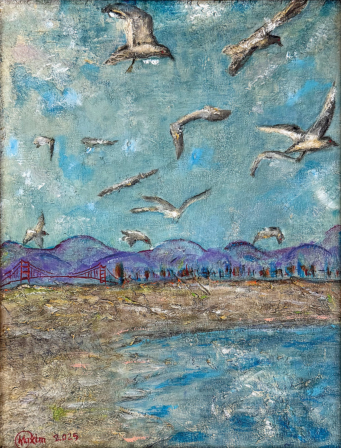 Seagulls Over the Bay